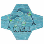 Dauphins et bulles amusants Personnalisé (Plat)