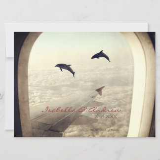 Dauphins - Faire-part de mariage