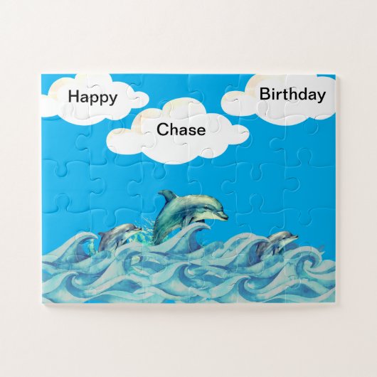 Dauphins jouant Jigsaw Puzzle (Horizontal)