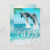 DAUPHINS JOUEURS OCEAN TROPICAL RSVP Mariage (Devant / Derrière)
