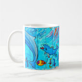 dauphins riant tasse de café (Gauche)