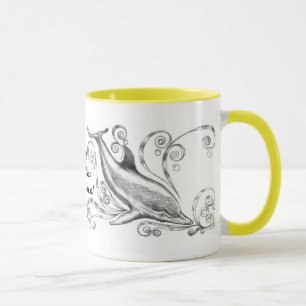 "Dauphins tasse de sonnerie du charbon de bois II"