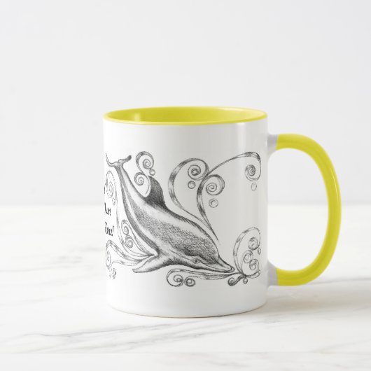 "Dauphins tasse de sonnerie du charbon de bois II" (Droite)