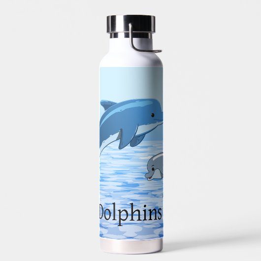 Dauphins Thor Cuivre Vacuum Bouteille d'eau isolée (Gauche)
