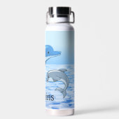 Dauphins Thor Cuivre Vacuum Bouteille d'eau isolée (Arrière)