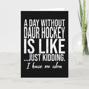 Daur Hockey grappig sportcadeau Kaart