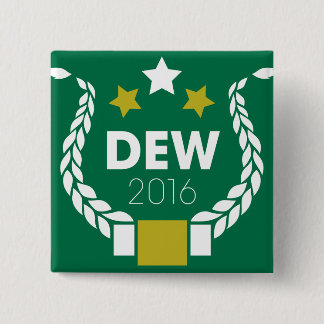 Dauw 2016 vierkante knop button 5,1 cm
