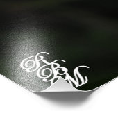 Dauw op een bloem foto afdruk (Hoek)