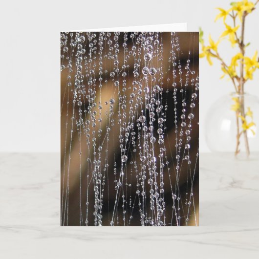 dauwdruppel kraalgordijn, sprankelend water kaart (Gele Bloem)