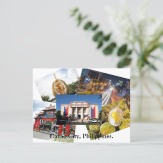 Davao City, Filippijns Briefkaart. Briefkaart