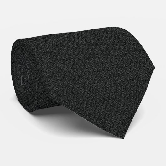 Dave | Cravate de luxe texturée noir charbon (Roulé)
