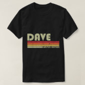 DAVE Gift Name Personalized Funny Retro Bi T-shirt (Design voorkant)