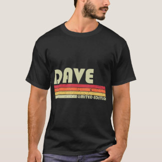 DAVE Gift Name Personalized Funny Retro Bi T-shirt