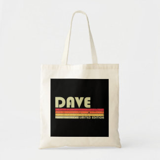DAVE Gift Name Personalized Funny Retro Bi Tote Bag