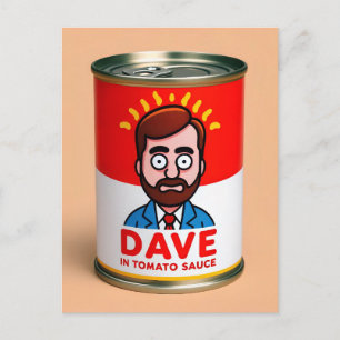 Dave in tomatensaus briefkaart