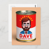 Dave in tomato sauce briefkaart (Voorkant / Achterkant)