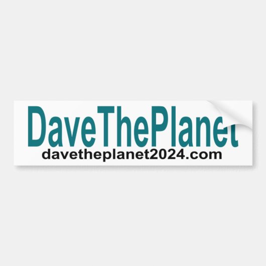 Dave le Sticker Planet Bumper (Devant)