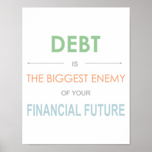 Dave Ramsey "Debt is de grootste vijand" Poster