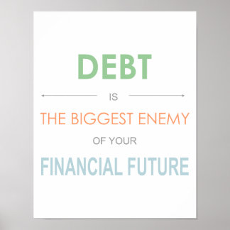 Dave Ramsey "Schuld is de grootste vijand" Poster