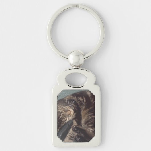 Dave Rectangle Metal Sleutelhanger afspelen (Voorkant)