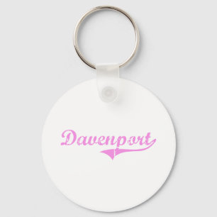 Davenport Achternaam Klassieke stijl Sleutelhanger