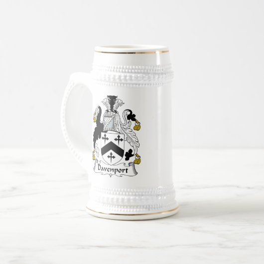 Davenport Family Crest Bierpul (Voorkant links)