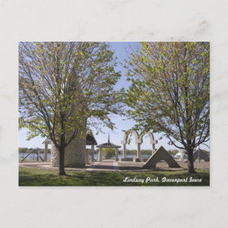 Davenport, Iowa - Lindsay Park Sculptures Briefkaa Briefkaart