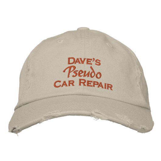 Dave's auto reparatie pet (Voorkant)