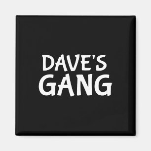 Dave's Bende Voornaam Dave Bachelor Party Wedding Magneet