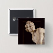 David, 1623-24 (marmer) (detail) vierkante button 5,1 cm (Voorkant /achterkant)