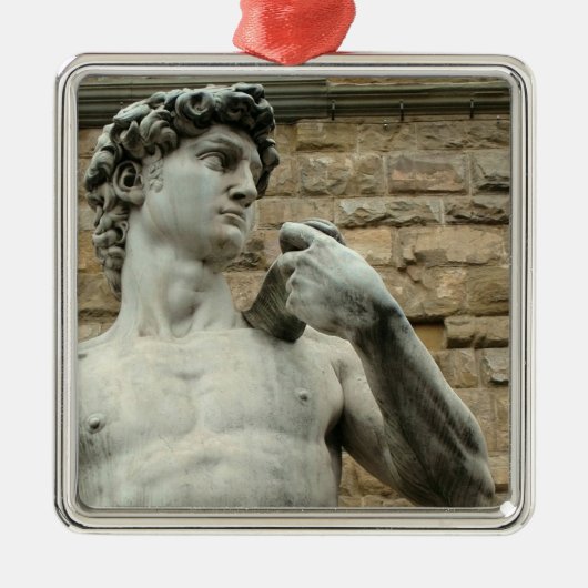 David 1 van Michelangelo Metalen Ornament (Voorkant)