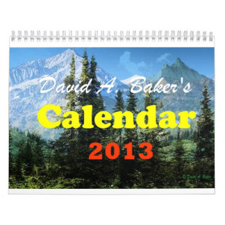 David A. Baker Art Calendar 2013 Kalender