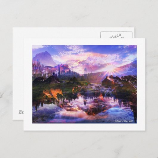 David A. Baker postcard Briefkaart (Voorkant / Achterkant)