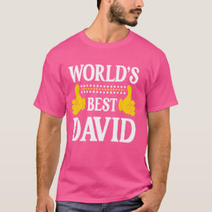 David Achternaam Grappig Team Familie Achternaam W T-shirt