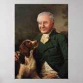 David Attenborough Portrait Poster (Voorkant)