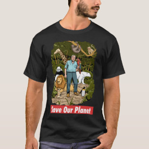 David Attenborough - Red onze planeet T-shirt