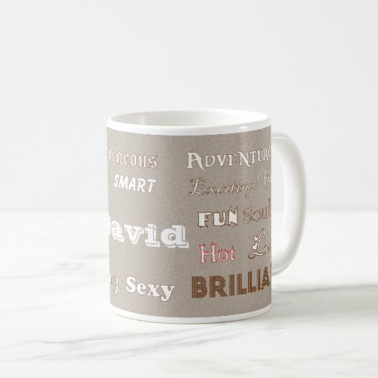 David Beige Mari Mug (Devant droit)
