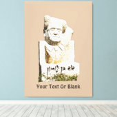 David Ben-Gurion Memorial Canvas Afdruk (Insitu (Houten vloer))