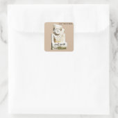 David Ben-Gurion Memorial Vierkante Sticker (Tas)