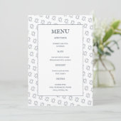 David B'nai Bat Bar Mitswa Joodse bruiloft Menu (Staand voorkant)