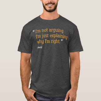 David Cadeau Citaat Grappige Verjaardag Gepersonal T-shirt