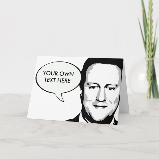 David Cameron Kaart (Voorkant)