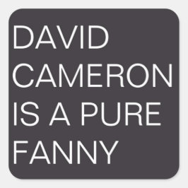 David Cameron Vierkante Sticker
