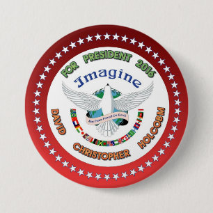 David Christopher Holcomb voor President 2016 Ronde Button 7,6 Cm