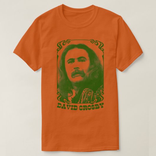 David Crosby Retro Fan Design T-shirt (Design voorkant)