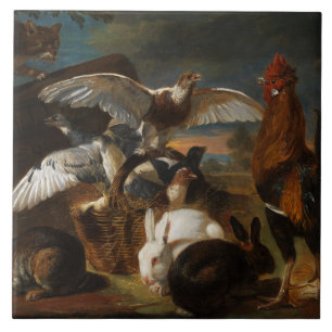  David de Coninck Allegory of Vigilance Tegeltje