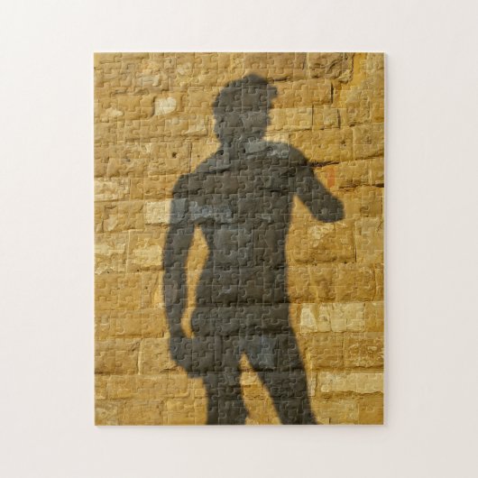 David de Michel-Ange dans le Puzzle Silhouette (Vertical)
