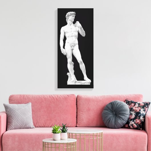 David door Michelangelo Ingewikkeld Canvas (Insitu (Woonkamer))