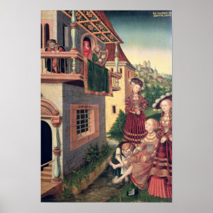 David en Bathsheba, 1528 Poster