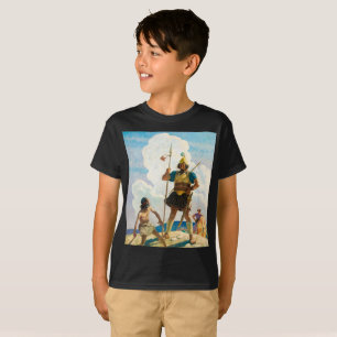 David en Goliath, 1940, van Newell Convers Wyeth T-shirt